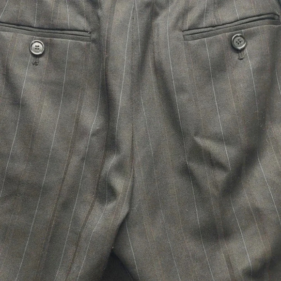 Ann Taylor Business Slacks Trousers Pinstripe Baggy Career - Picture 6 of 9